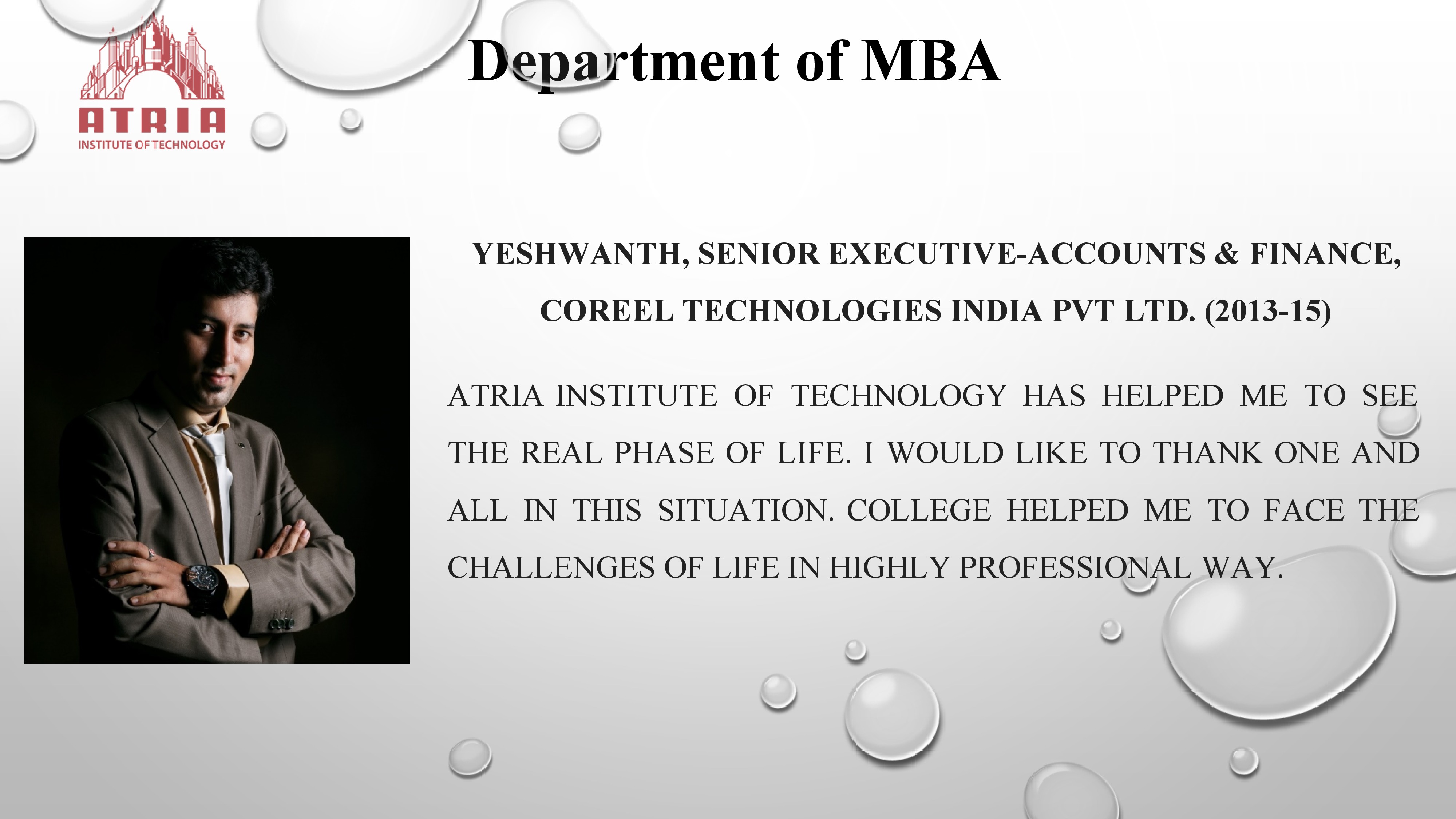Alumni Testimonial